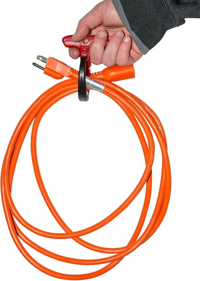 Gardner Bender CW-T3RR25 Large Cable Wraptor for Cord/Cable/Rope Organizer, Strong Locking Design, Reusable 3 inch. Bundle Dia., Easy Release & T-Handle for comfort carry, Black