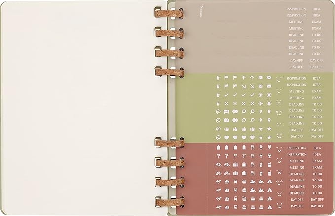 Moleskine 2024 Spiral Academic Planner, 12M, Extra Large, Crush Kiwi, Hard Cover (7.5 x 10)