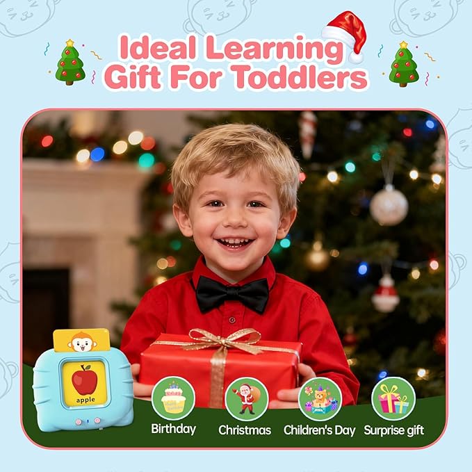 296 Sight Words Talking Flash Cards for Toddlers 1 2 3 4 5 Year Old, Pocket Speech, Sensory Speech Therapy Toys, Educational Learning Toys for Montessori and Autism Children, Gifts for Boys