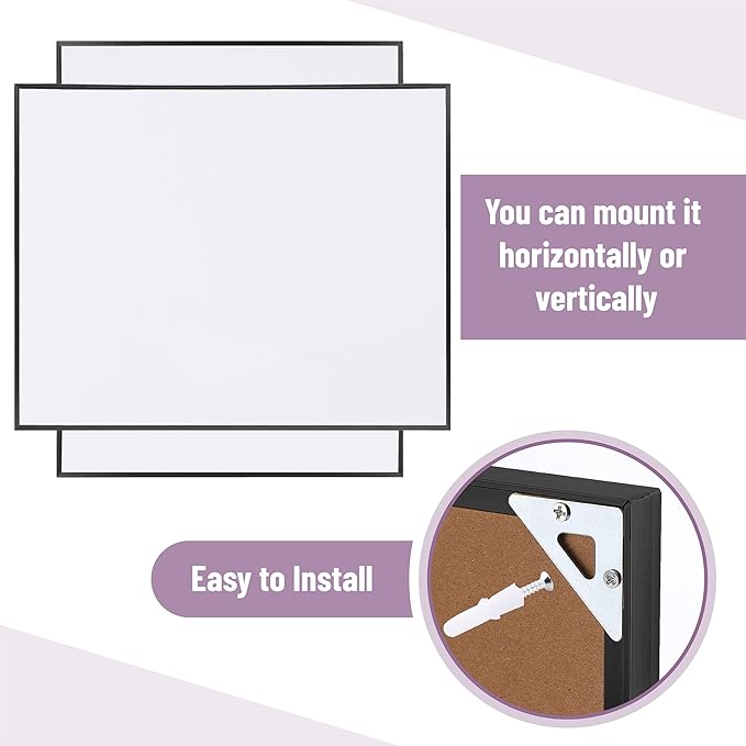 Mr. Pen- Small Dry Erase Board, 11x14 Inches, Whiteboard with Black Dry Erase Marker, Aluminum Frame, Magnetic Small White Board for Students, Home, Office and Classroom