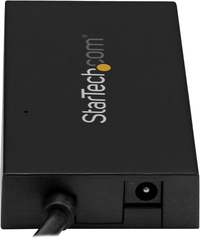 StarTech.com 4 Port USB 3.0 Hub - USB Type-A Hub with 1x USB-C & 3x USB-A (SuperSpeed) - USB Bus or Self-Powered - Portable USB 3.0 (5Gbps) BC 1.2 Charging Hub w/ Power Adapter , TAA (HB30A3A1CSFS)