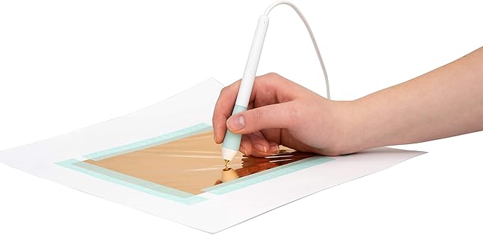 We R Memory Keepers Foil Quill Fine Tip Freestyle Pen, Make Custom Designs For Planners, Journals, Cards, Scrapbook Pages, and More, Heat-resistant Grip, On-the-go USB Plug, Craft Projects
