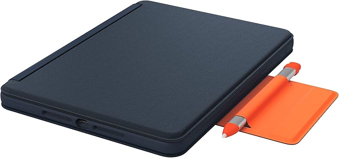 Logitech Rugged Combo 3 Touch iPad® Keyboard Case with Trackpad and Smart Connector for iPad (7th, 8th and 9th Generation) for Education - Classic Blue