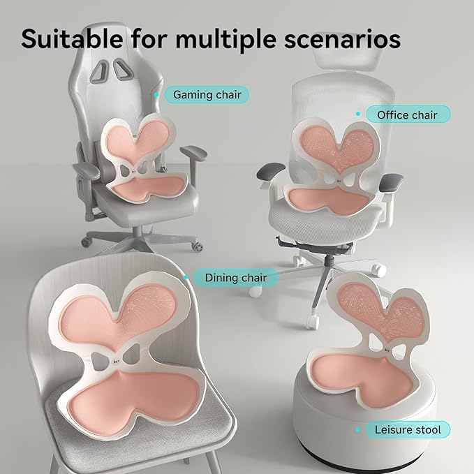 BKT Seat Cushion Chair Ergonomic Office Chair Cushions Lumbar Support for Seat Pillow Ideal for Students Office Workers Nursing Mothers Long Sitting Outdoor Fishing Floor