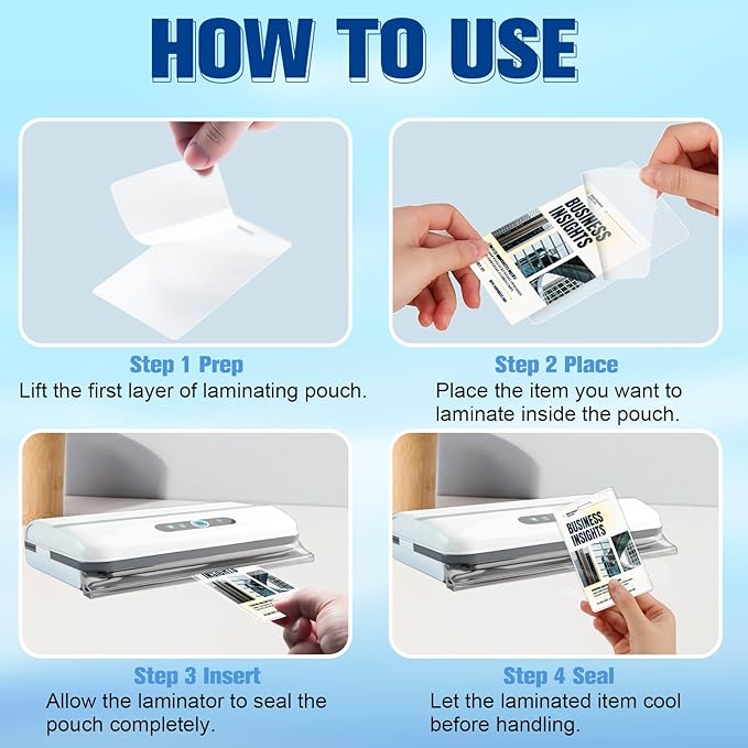 500 Pieces 5 Mil 2 1/2" x 4 1/4" Luggage Tag Laminating Pouches with Slot Hole Thermal Laminate Pouch Tags Kit Resealable for Work Permits Pass Cards Student ID Cards