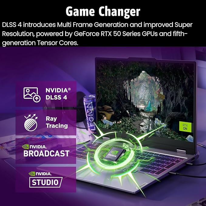 Lenovo LOQ RTX 5050 Pro AI-Gaming PC, 17.3" FHD 165Hz, Intel Core i5-13450HX, NVIDIA GeForce RTX 5050, 16GB DDR5 RAM, 2TB SSD, Backlit KB, Bundle with PCO Notebook Folding Radiator, Laptop Cooler