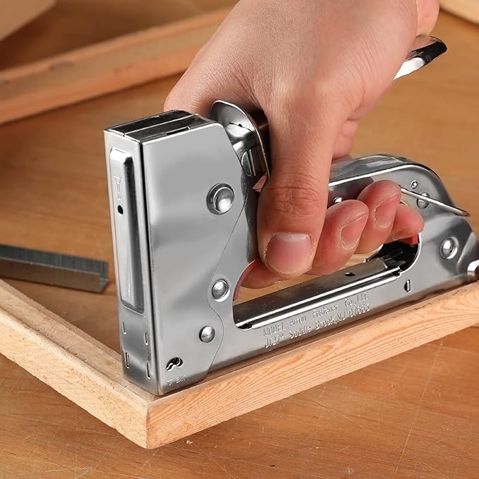 Arrow JT27 Light Duty Staple Gun Kit, Thin Wire Stapler with 2000 Pieces JT21 3/8" Staples, Lightweight Chromed-Steel Housing