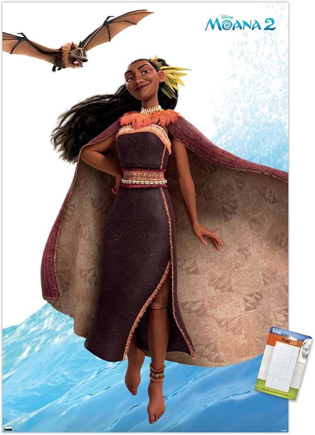 Trends International Disney Moana 2 - Matangi Wall Poster, 22.4L x 14.7W, Premium Poster & Mount Bundle