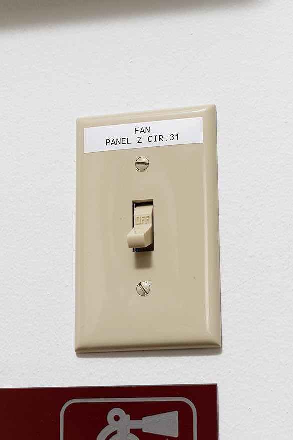 Brady Authentic (M21-375-423) Harsh Environment Polyester Label for Barcode, Solar Panel, and Printed Circuit Board, BlackonWhite- For M210, M210-LAB, M211, BMP21-PLUS and BMP21-LAB, .375"W 21'L