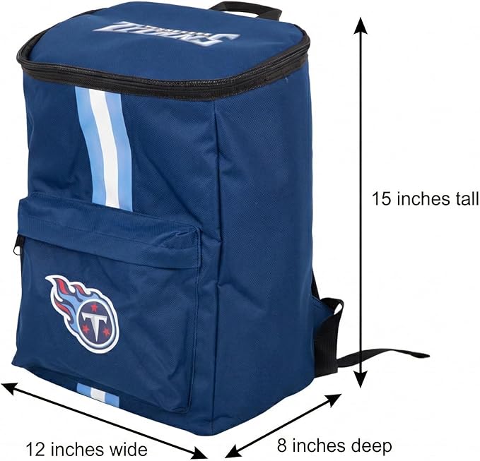 Cooler Backpack – Portable Soft Sided Ice Chest – Insulated Bag Holds 36 Cans - Football Gear – Show Your Team Spirit with Officially Licensed Fan Gear