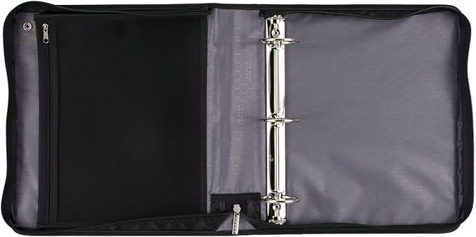 Five Star Sewn Zipper Binder, Fabric, 2 Inch 3 Ring Binder With 4 Inch Capacity, Assorted Colors, Color Selected For You, 1 Count (Pack of 1)