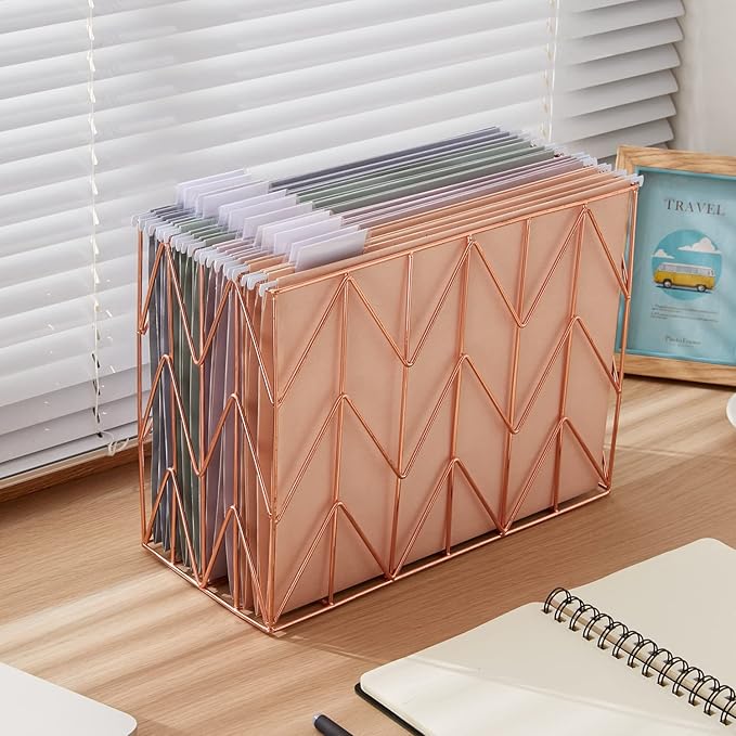 Y YOMA 24 Pack Colored Hanging File Folders Letter Size Decorative Hanging Folder Cute Pretty File Folder for Filing Cabinet Office Home with 1/5-Cut Adjustable Tabs, 4 Selected Morandi Color