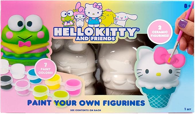 Sanrio Hello Kitty and Friends Paint Your Own Figurines Arts and Crafts Kit