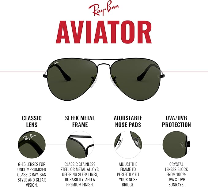 Ray-Ban RB3025 Classic Photochromic Aviator Sunglasses