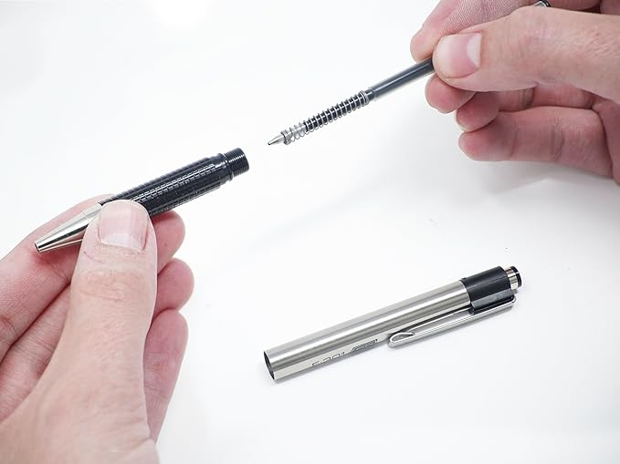 Zebra Pen F-301 Ballpoint Black Ink Fine Point 0.7mm Pen, Easy-Glide Ink, Stainless Steel Retractable, Non-Slip Grip, Professional Design, Ideal for Office, Journal and Planner Use, 18-Pack (27118)