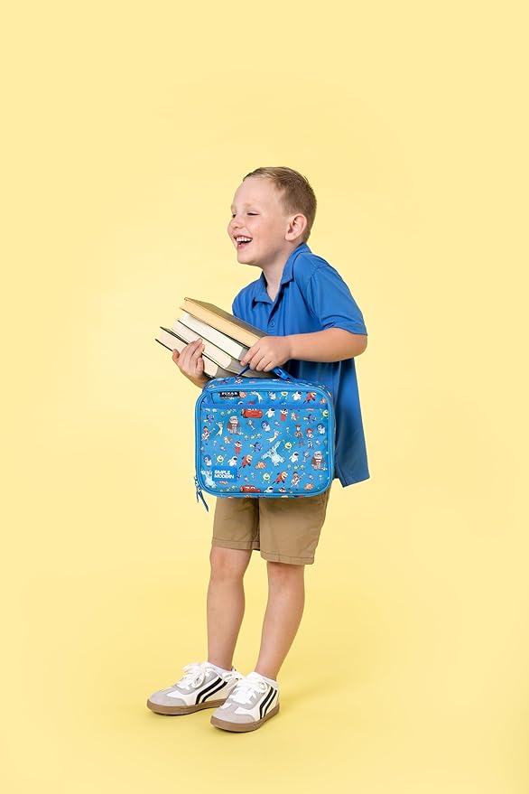 Simple Modern Large Disney Pixar Kids Backpack for School Girls and Boys | Elementary Backpack for Teen | Fletcher Collection | Kids - 16" tall | Pixar Mashup on Blue