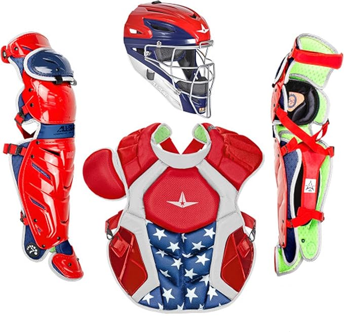 All-Star S7 Axis for Adults - Baseball Catching Equipment Kit (Catching Helmet, Chest Protector, Leg Guards), NOCSAE Standard