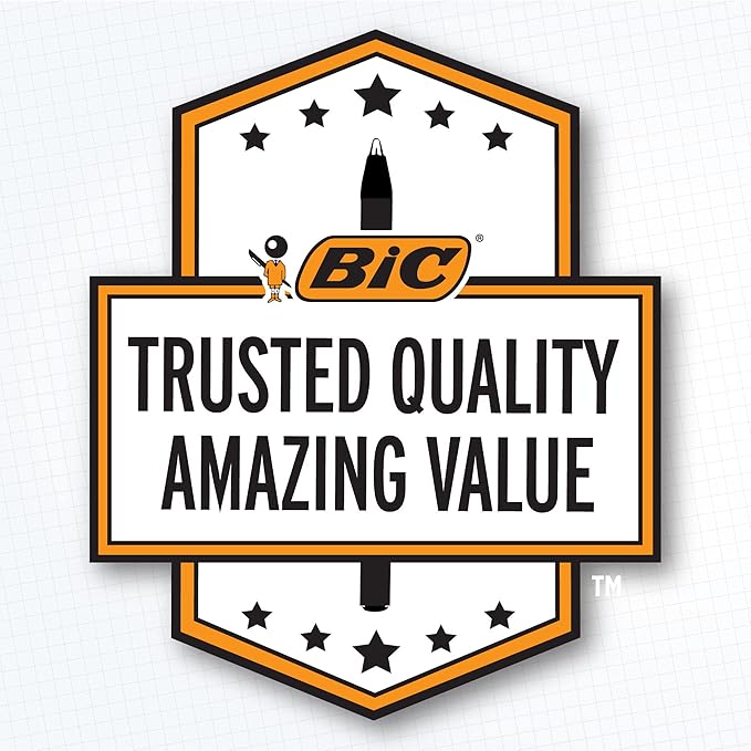 BIC Cristal Xtra Smooth Black Ballpoint Pens, Medium Point (1.0mm), 12-Count, Extra Smooth and Reliable Ballpoint Pens (Pack of 2)
