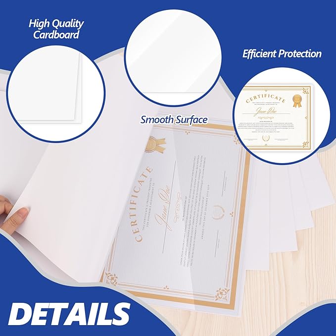 10 Pack 11.75 x 17.7 Inch Laminator Carrier Sleeve Tabloid Size Thermal Laminating Carriers Sheets Protection Thermal for All Brand Laminating Pouches Certificates Documents Posters Photos Cards