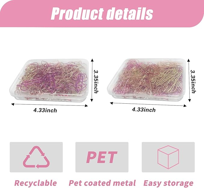 80 Pcs Cute Flower Paper Clips Set, Floral Paper Clips for Office Supplies Organization (Flower Shape 2)