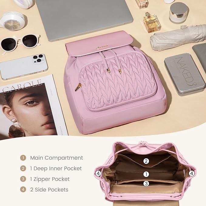 LOVEVOOK Mini Backpack for Women,Small Backpack Purse for Travel Work Cute Backpack Daypack With Anti-theft Pocket Mini Bag for Daily College Shopping