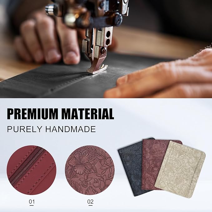 Eshow Portfolio Organizer - 3 Ring Binder with Zipper, Vegan Leather Business Padfolio Folder with Notepad Includes 5 Color Sheet Protectors for Documents Files for Men Women
