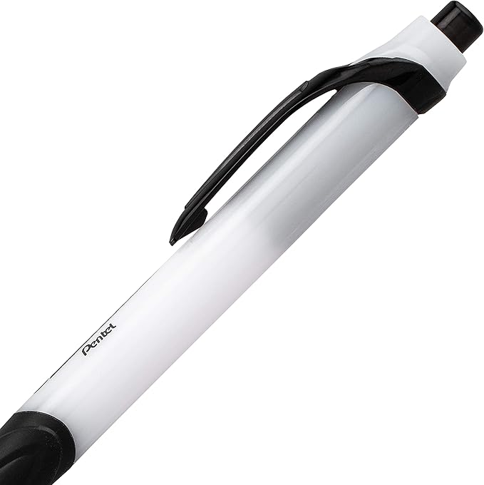 Pentel GlideWrite Ballpoint Pen with TechniFlo Ink, (1.0mm) Medium Line, Black Ink, Pack of 6 (BX910BP6A)