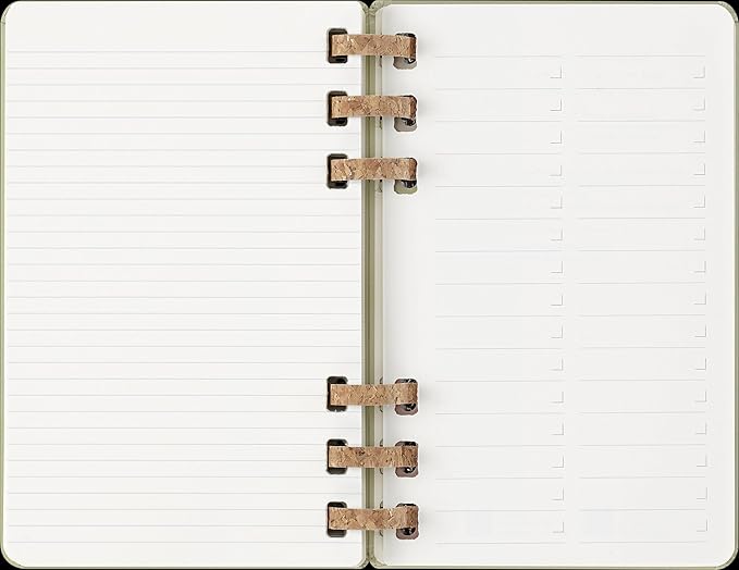 Moleskine Spiral 12 Month 2025 Solar Year Planner, Hard Cover, Large (5" x 8.25"), Kiwi, 200 pages