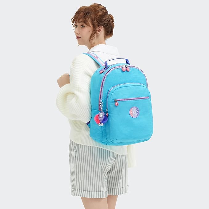 Kipling Women's Seoul Fc 15" Laptop Backpack, Durable, Roomy with Padded Shoulder Straps, Built-In Protective Sleeve
