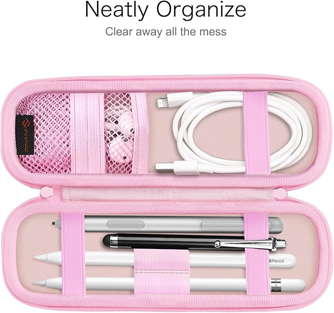 Fintie Holder Case for Apple Pencil Pro, Apple Pencil (USB-C / 1st / 2nd Generation), PU Leather Carrying Bag Sleeve Compatible with Pen, USB Cable, Samsung Stylus, Fantasy Ombre