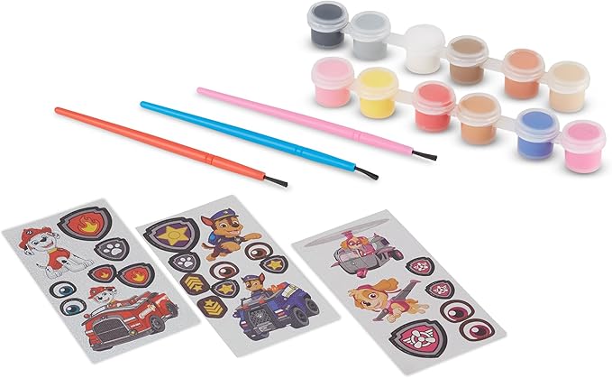 Melissa & Doug PAW Patrol Craft Kit - 3 Decorate Your Own Pup Figurines for Boys and Girls, PAW Patrol Painting Set, Activity for Birthday Parties, Ages 6+