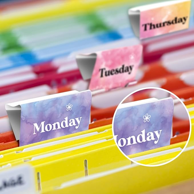 Tenare 6 Pieces Teacher Essentials Large Binder Clips 2 Inches Teacher Binder Paper Clips Office Back to School Gifts Classroom Supplies Management Supplies(Watercolor Style)