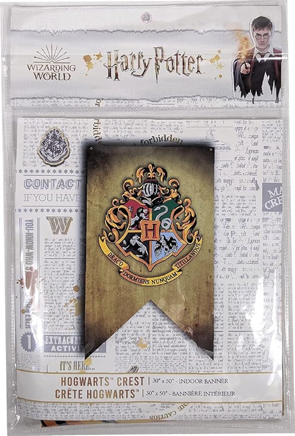 Harry Potter Wall Banner - Large Size 30" x 50" - Indoor Fabric Banner (Hogwarts)