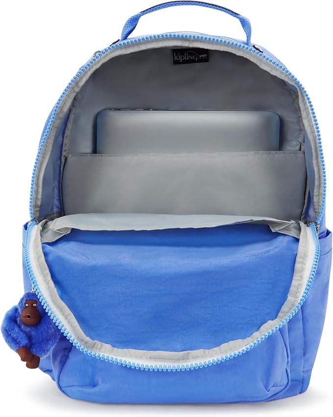 Kipling Women's Seoul 15" Laptop Backpack, Durable, Roomy with Padded Shoulder Straps, Built-In Protective Sleeve