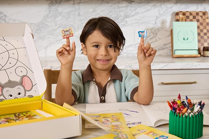 ABCmouse Learning Kit: Numbers and Shapes – 2 Workbooks, Reward Stickers, Jumbo Crayons & Carry Case, Perfect for Early Reading, Writing, and Literacy Development Ages 3+