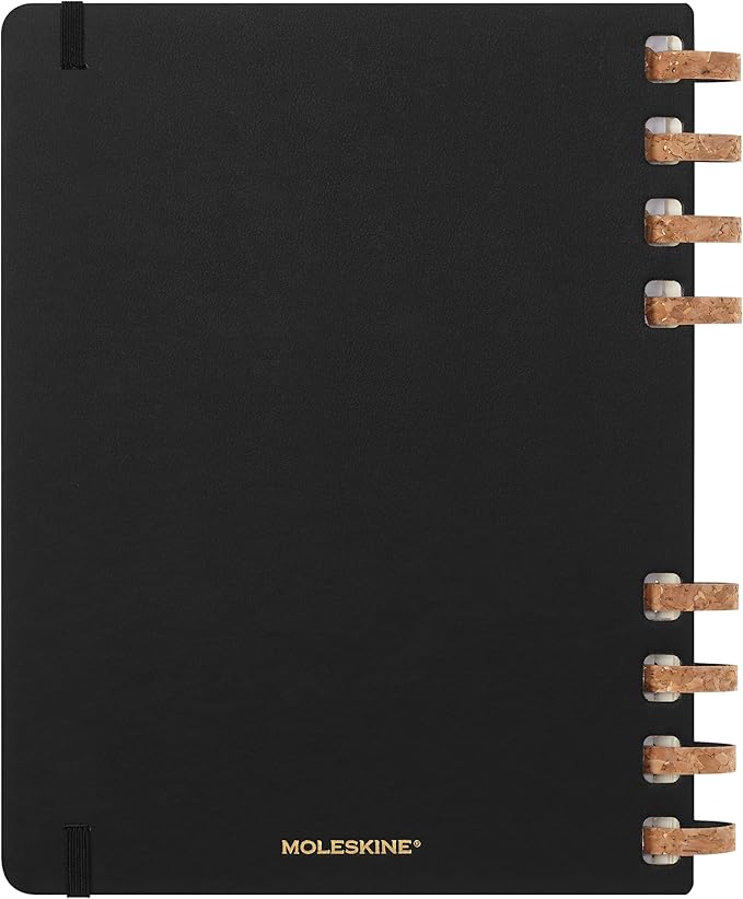 Moleskine 2024 Spiral Academic Planner, 12M, Extra Large, Black, Hard Cover (7.5 x 10)