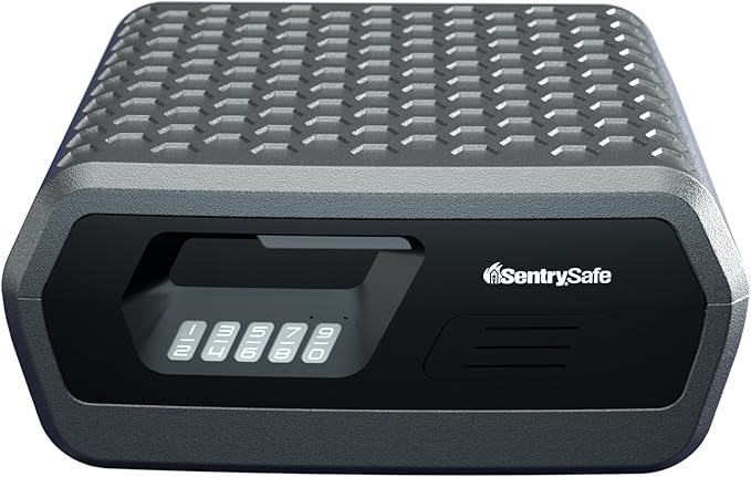 SentrySafe Fireproof and Waterproof Lock Box with Digital Keypad Lock, Shelf Safe for Documents, Jewelry, 0.36 Cubic Feet, 7.6 x 16.5 x 14.8 Inches, CHW30300
