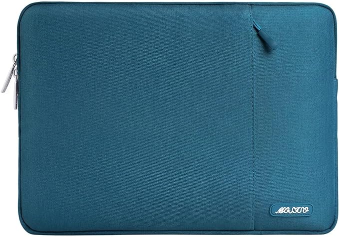 MOSISO Laptop Case 13 inch, 13 inch Laptop Sleeve Compatible with MacBook Air M4 M3 M2 M1 2025-2018 / Pro M2 M1 2025-2016, Polyester Vertical Computer Sleeve Bag with Pocket, Deep Teal