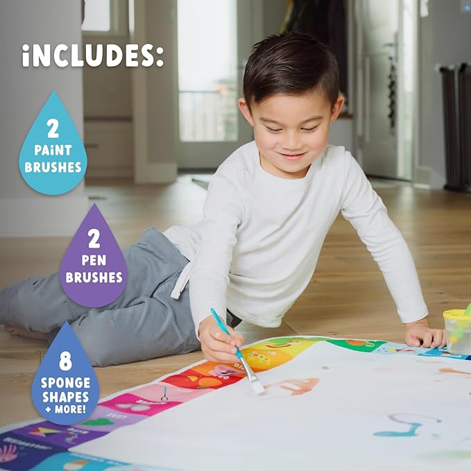 Little Buffalo Jumbo Rainbow Water Doodle Mat