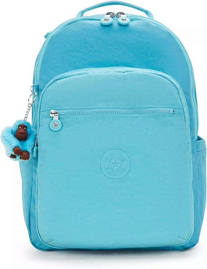 Kipling Women's Seoul 15" Laptop Backpack, Durable, Roomy with Padded Shoulder Straps, Built-In Protective Sleeve