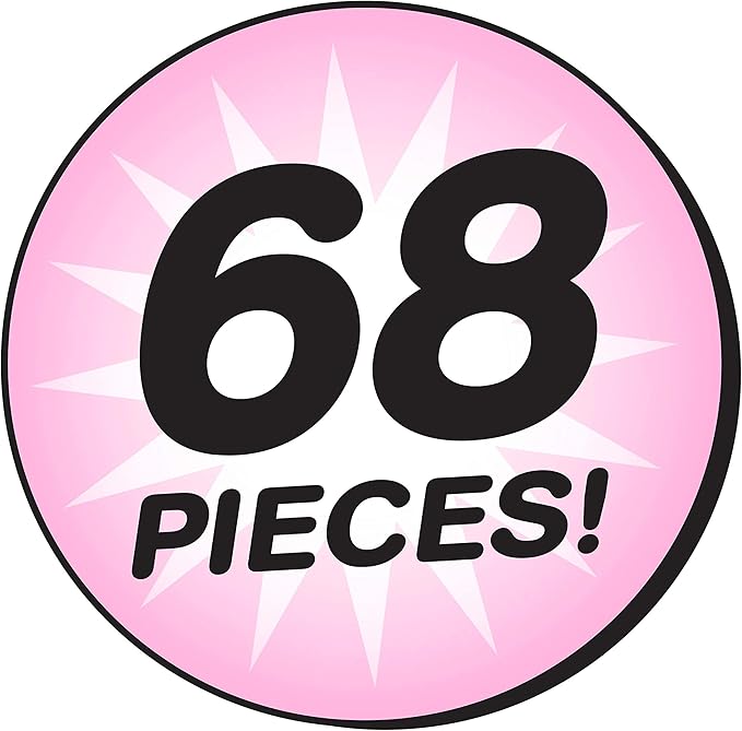 Just Play Shrinky Dinks 68-piece Jewelry Kit, Includes Beads, Barrettes, Elastic String and Earring Hoops, Easter Basket Fillers, Gifts, Presents, Kids Toys for Ages 5 Up