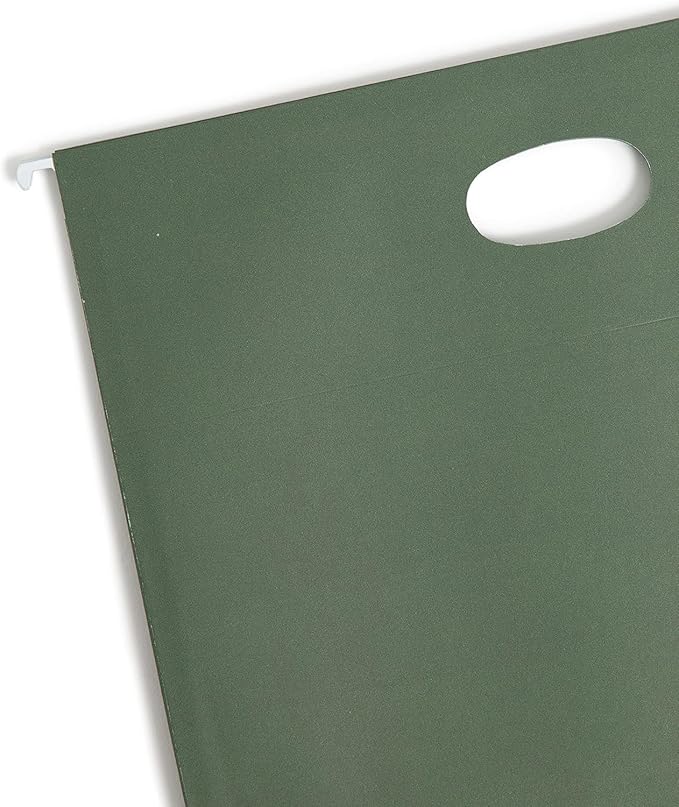 Smead Hanging File Pocket with Full-Height Gusset, 1-3/4" Expansion, Letter Size, Standard Green, 25 per Box (64218)