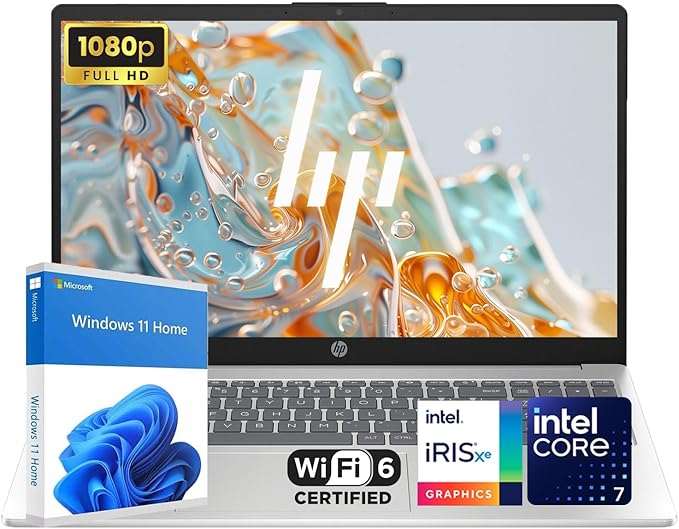 HP 15.6" FHD 1080p IPS Display Laptop | Intel i7-1255U 10-Core Processor | 64GB DDR4 RAM | 4TB PCIe SSD | Win 11 | WiFi 6 | 720P Camera with Privacy Camera Shutter | Thin Notebook for Work & Study
