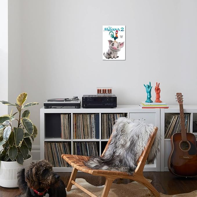 Disney Moana 2 - Heihei and Pua Feature Series Wall Poster, 19L" x 13W", Premium Unframed Version
