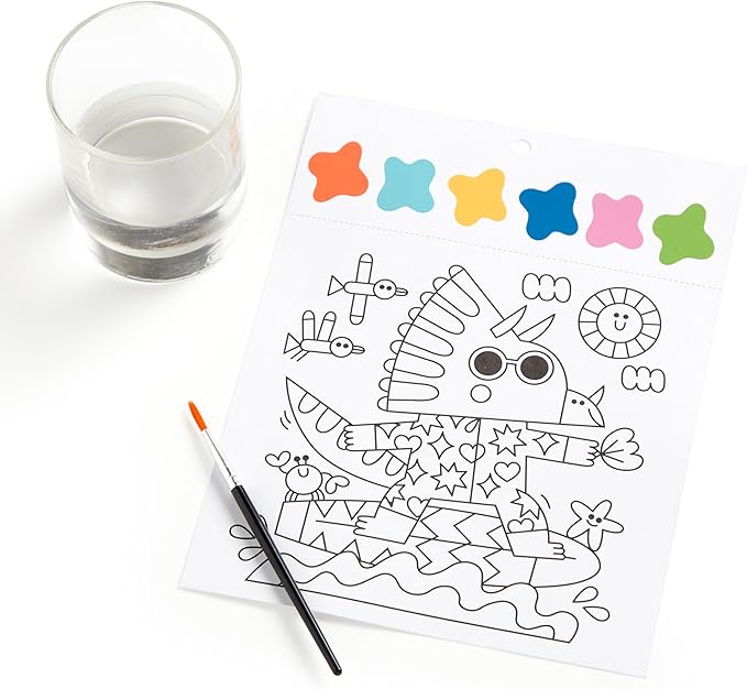 Mudpuppy Dinosaur Park – Painting Kit with Illustrations of Fun Dinosaur Designs for Children Ages 5 and Up