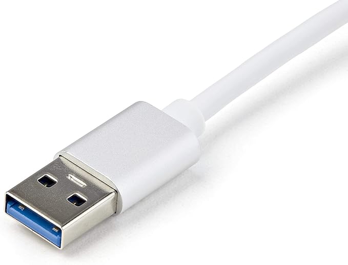 StarTech.com USB 3.0 to Gigabit Network Adapter - Silver - Sleek Aluminum Design for MacBook, Chromebook or Tablet - Native Driver Support (USB31000SA), Standard