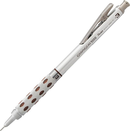 Pentel GraphGear 1000 Automatic Drafting Pencil (0.3mm), Black Accents, 1 Each (PG1013G)