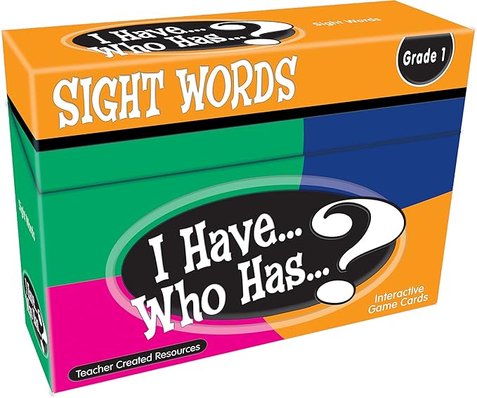 Teacher Created Resources I Have, Who Has Sight Words Game Grade 1