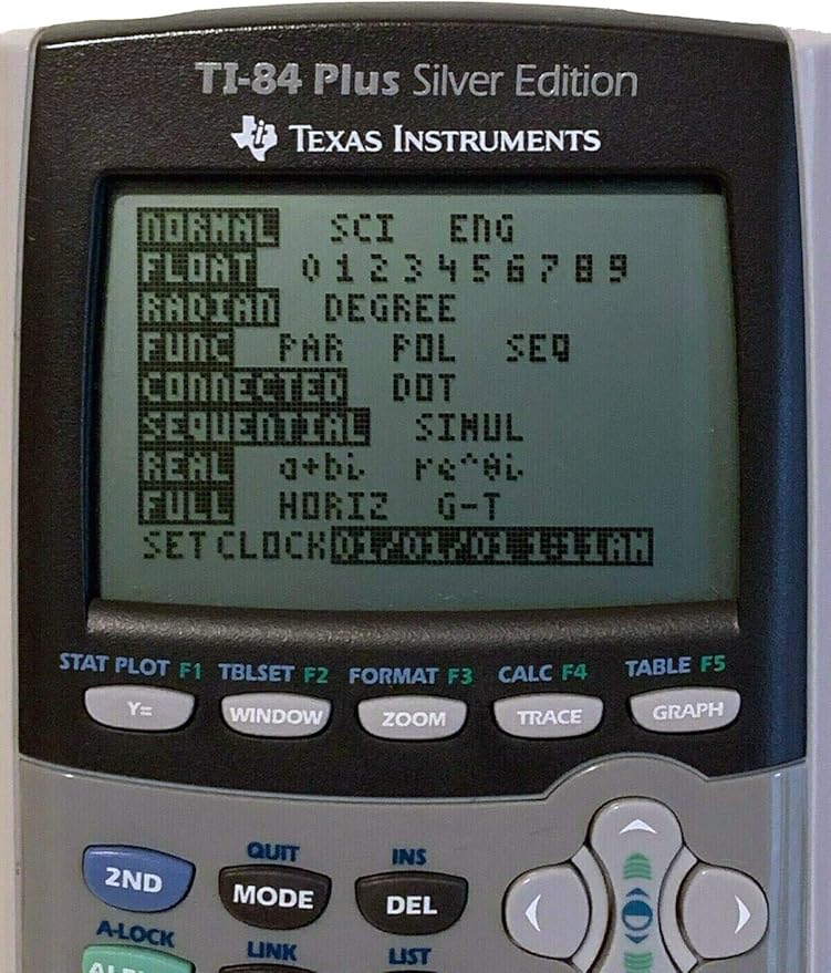 Texas Instruments TI-84 Plus Silver Edition Graphing Calculator (Renewed)