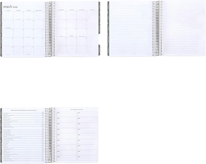 Erin Condren 12-Month Spiral Life Planner (Jul 2025 - Jun 2026), 7”x9” Weekly and Monthly Planner, 80 Lb. Text Weight Paper, Bouquet Wallpaper Covers, Minimal Theme, Vertical Layout, Platinum Coil